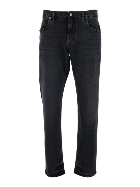 Dolce & Gabbana Dolce & Gabbana Men Black Logo Pelle Regular