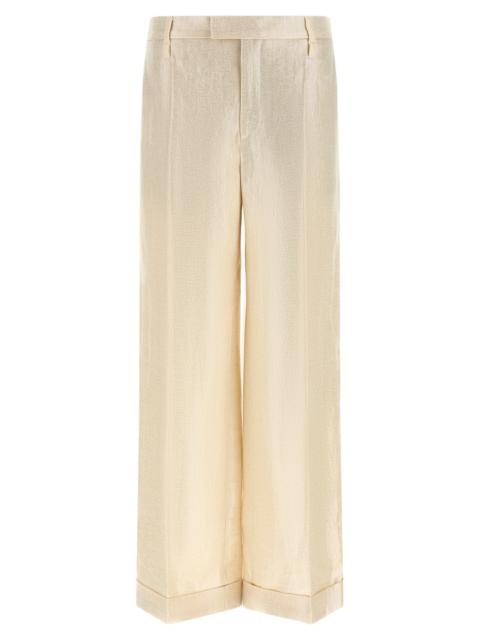 Brunello Cucinelli Brunello Cucinelli Women Lamé Linen Pants