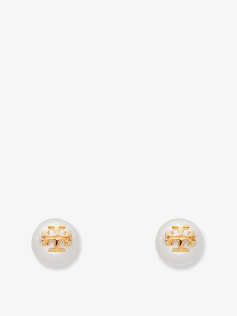 TORY BURCH Tory Burch Kira Pearl Earrings White