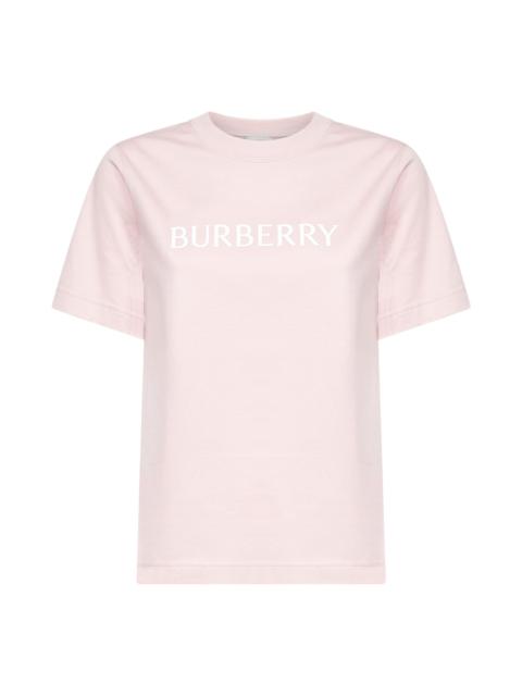 Burberry Burberry Women Bouquet Pink Cotton Logo T-Shirt