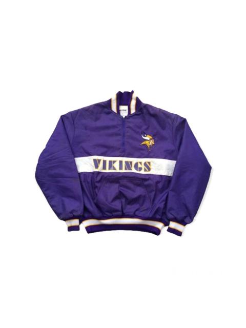 Other Designers vintage VIKINGS Minnesota NFL Half Zip jacket by DeLONG