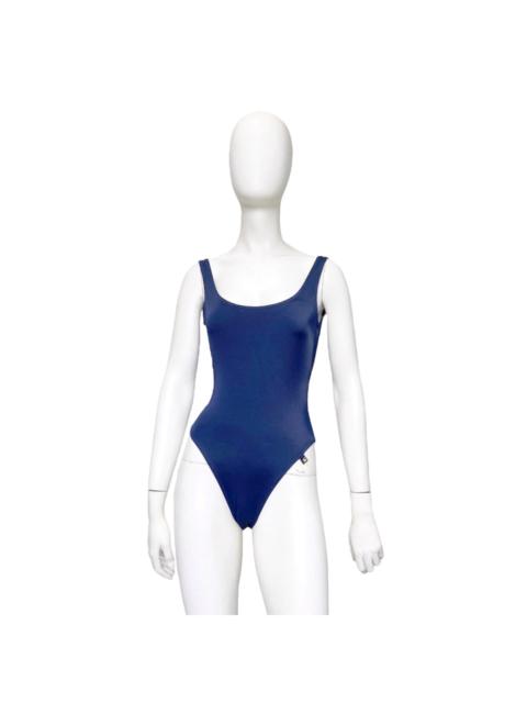 BWNT Gucci Spring 1999 Tom Ford Plunging Backless Blue One-Piece Swimsuit