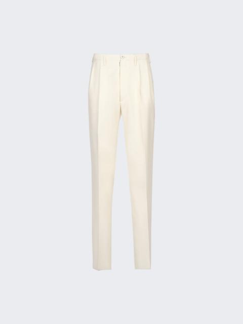 Maison Margiela Mohair Silk Trousers Off White