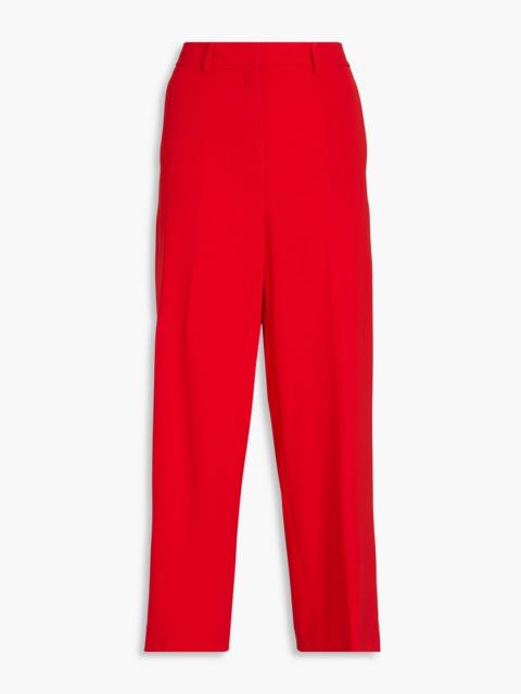 Theory Cropped crepe straight-leg pants