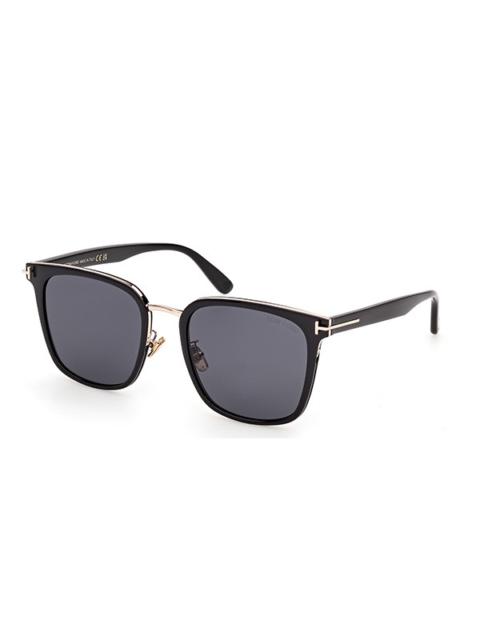 TOM FORD Tom Ford Smoke Square Men's Sunglasses FT1383-K 01A 57