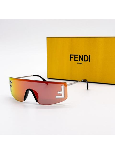 FENDI NWT Fendi Sunglasses FE40168U 16U Unisex Shield Orange Sungl