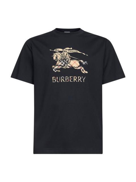 Burberry Burberry Men Black Cotton Ekd T-Shirt