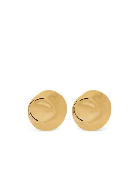 NINA RICCI Dented Medallion earrings