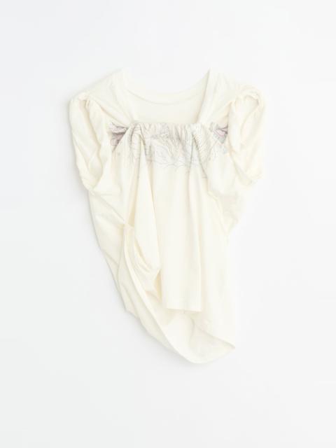 Our Legacy Twisted T-Shirt Farewell Print Cotton Jersey