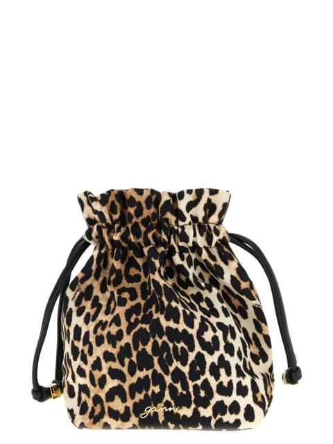 GANNI Animalier pouch