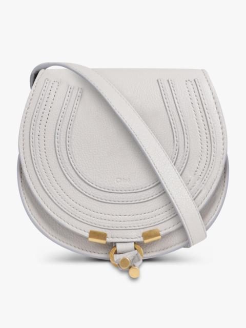 Chloé SMALL MARCIE SADDLE CROSSBODY BAG | BLUE MIST