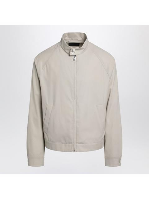 Prada Prada Sand-Colored Cotton Zip-Up Jacket Men