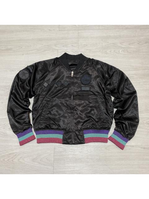 Diesel Diesel patch reversible satin bombers jacket