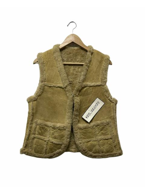 Other Designers VINTAGE SHEARLING LEATHER VEST JACKET