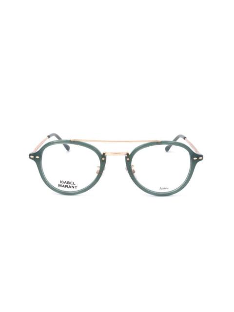 Isabel Marant Isabel Marant Ladies Green Round Eyeglass Frames IM 0015