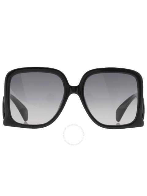 GUCCI Gucci Grey Gradient Square Ladies Sunglasses GG1326S 001 58