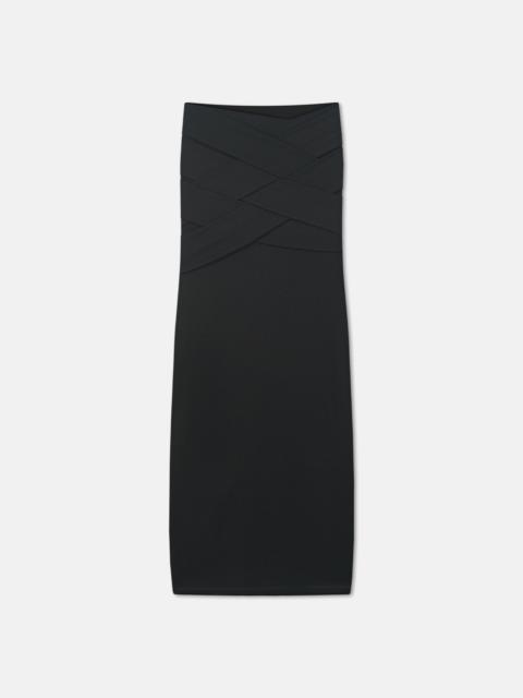 Nanushka Draped Mesh Jersey Maxi Skirt