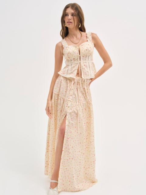 For Love & Lemons Tracy Maxi Skirt