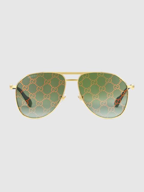 GUCCI Aviator frame sunglasses
