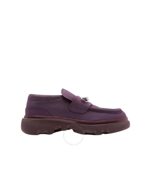 Burberry Nubuck Creeper Clamp Loafers, Brand Size 36 ( US Size 6 )