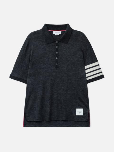 Thom Browne WOOL JERSEY 4-BAR POLO