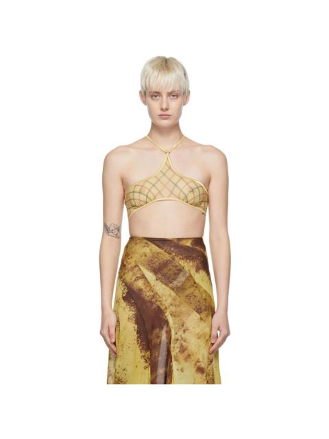 KNWLS SSENSE Exclusive Yellow Bra
