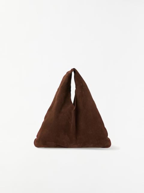 The Row Suede Bindle, Small — Tobacco