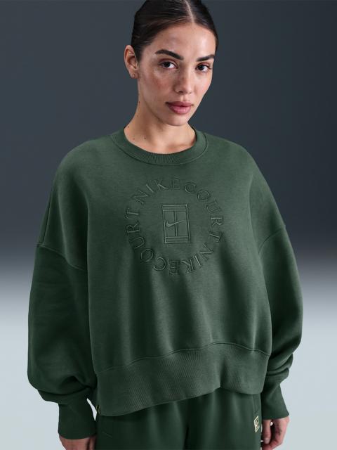 Nike NikeCourt Heritage Phoenix Fleece Women's Over-Oversized Crew-Neck Sweatshirt