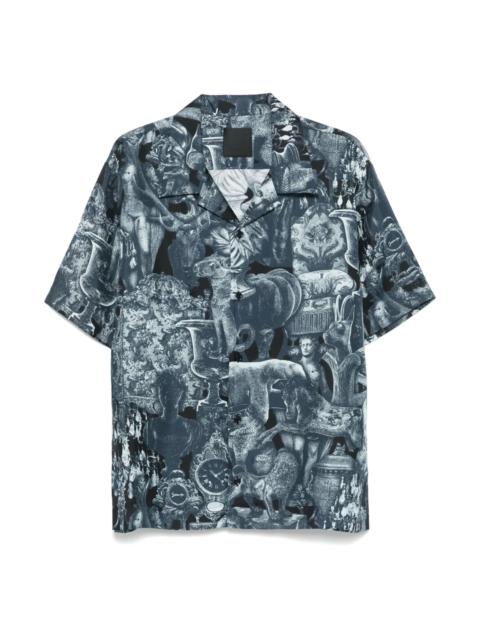 Givenchy HUBERT OBJECTS-PRINT SILK SHIRT