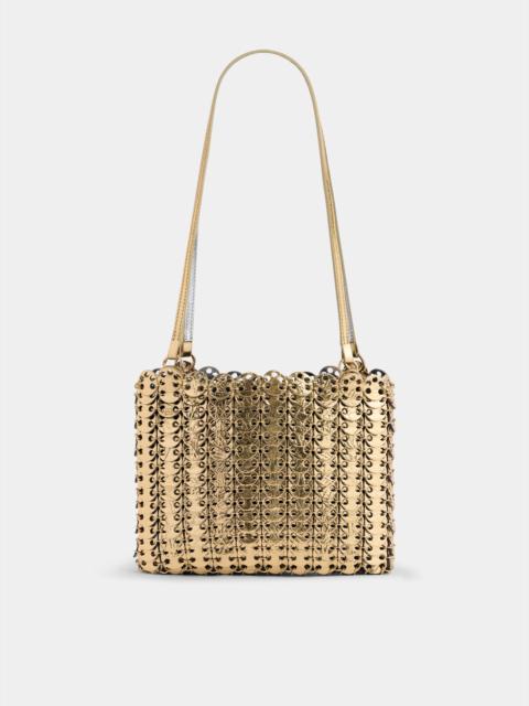 rabanne 1969 FLIP BAG IN REVERSIBLE SILVER AND GOLD LEATHER