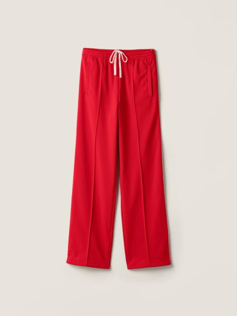Miu Miu Technical jersey pants