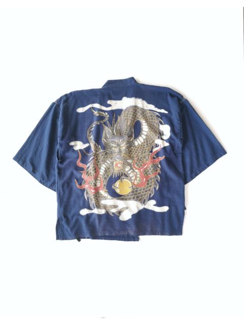 Other Designers Japanese Brand - Dragon Art Indigo Japan Kimono Yakuza Harajuku Style