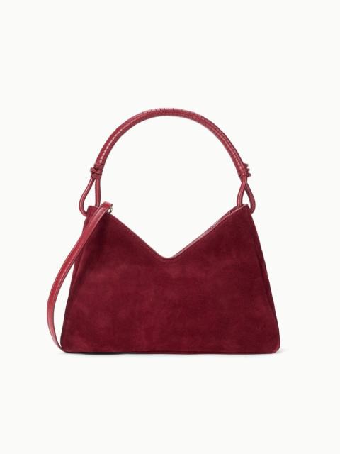 STAUD STAUD VALERIE SHOULDER BAG PINOT SUEDE