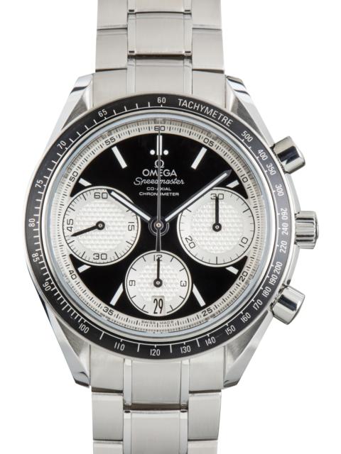 OMEGA Pre-Owned Stainless Steel Omega Speedmaster Racing Black & Silver Dial
