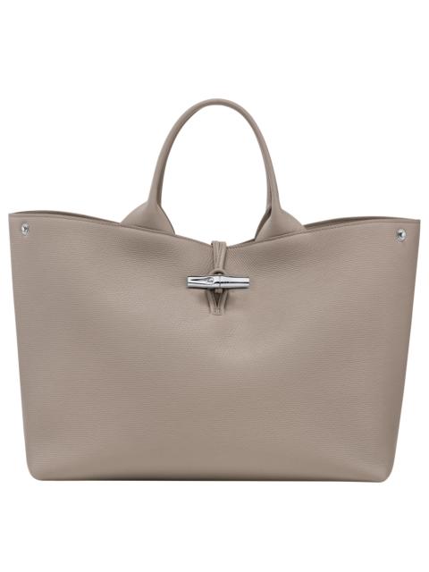 Longchamp Le Roseau L Handbag Clay - Leather