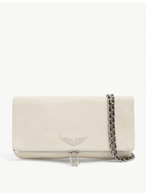 Zadig & Voltaire Rock leather clutch bag