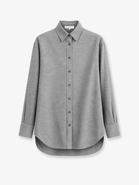 The Frankie Shop The Frankie Shop Peri Cotton Shirt Checked Grey