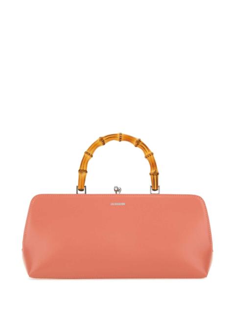 Jil Sander Jil Sander Women Salmon Leather Small Goji Bamboo Handbag