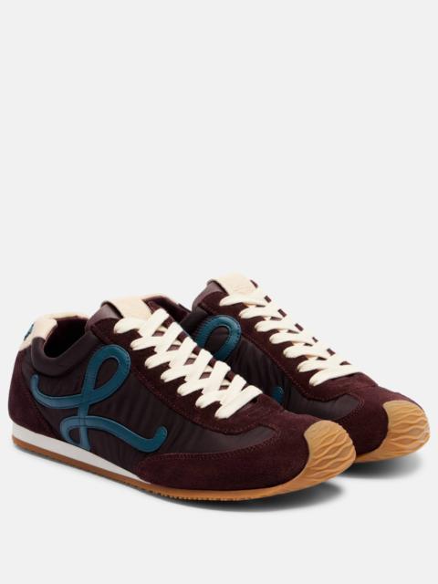 Loewe Flow Runner 2.0 suede-trimmed sneakers