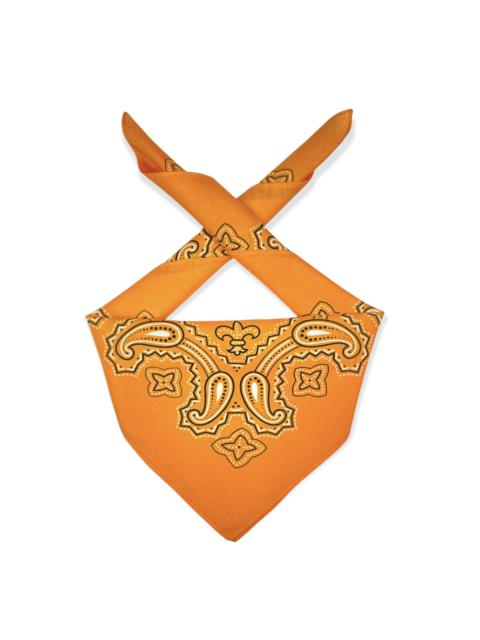 Other Designers Paislee - Yellow Paislee bandana handkerchief neckerchief scarf