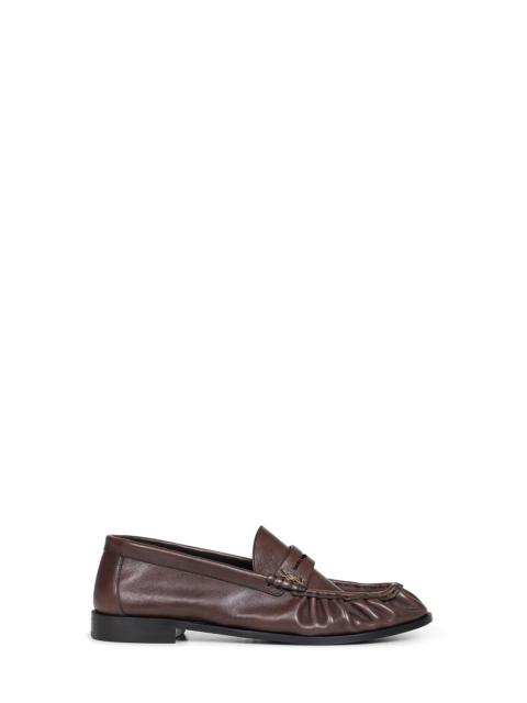 SAINT LAURENT Saint Laurent Men Paris Brown Matte Leather Le Loafer Loafers