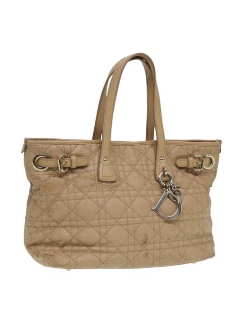 Dior DIOR Lady DIOR Canage Hand Bag Coated Canvas Cream Vanilla