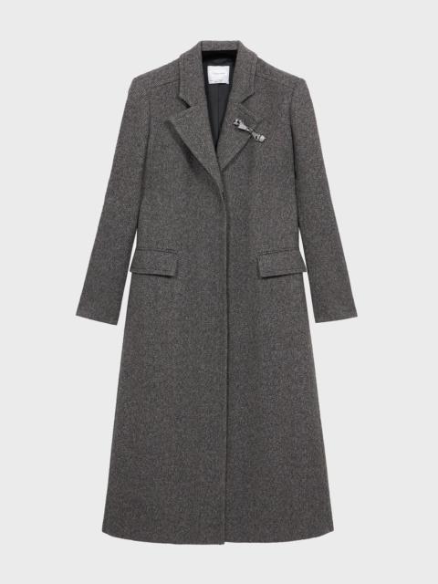 Blumarine MIDI COAT IN WOOL FELT