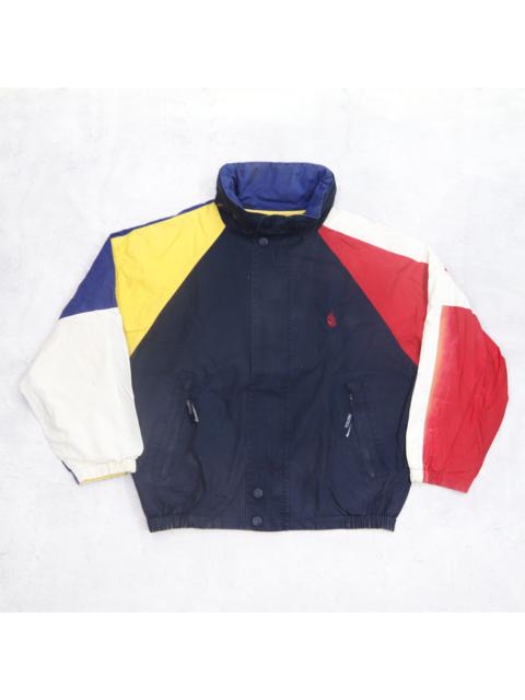 Other Designers Vintage 90s NAUTICA Logo Embroidered Bomber Windbreaker Reversible Hoodie Sailing Gear Jacket
