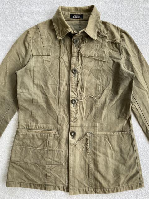 Ozone Rocks Distressed Patchwork Jacket