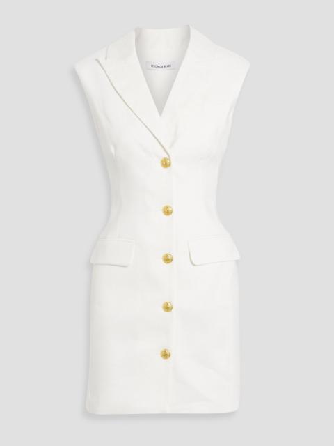 VERONICA BEARD Fairfax linen-blend twill mini dress