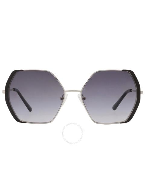 Other Designers Guess Factory Smoke Gradient Geometric Ladies Sunglasses GF0387 10B 57