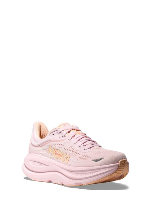 HOKA HOKA Bondi 9 Running Shoe in Lilac Cream/Tangerine Glow at Nordstrom
