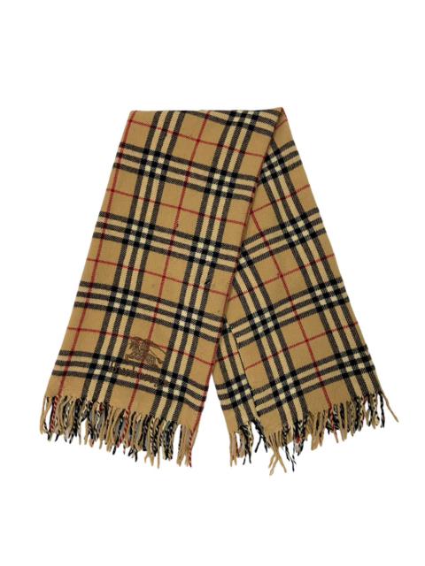 Burberry Burberry’s Nova Check Wool Muffler Scarf