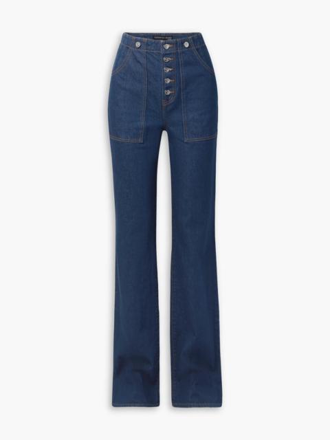 VERONICA BEARD High-rise wide-leg jeans